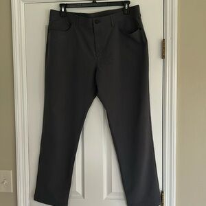 Public Rec The Dealmaker Pants 38x30 Heather Grey Chino Golf Stretch Trouser